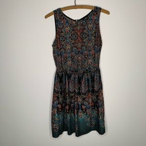Multi-Colored Print Dress